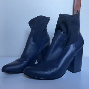 YES Brand Navy Sock Boot